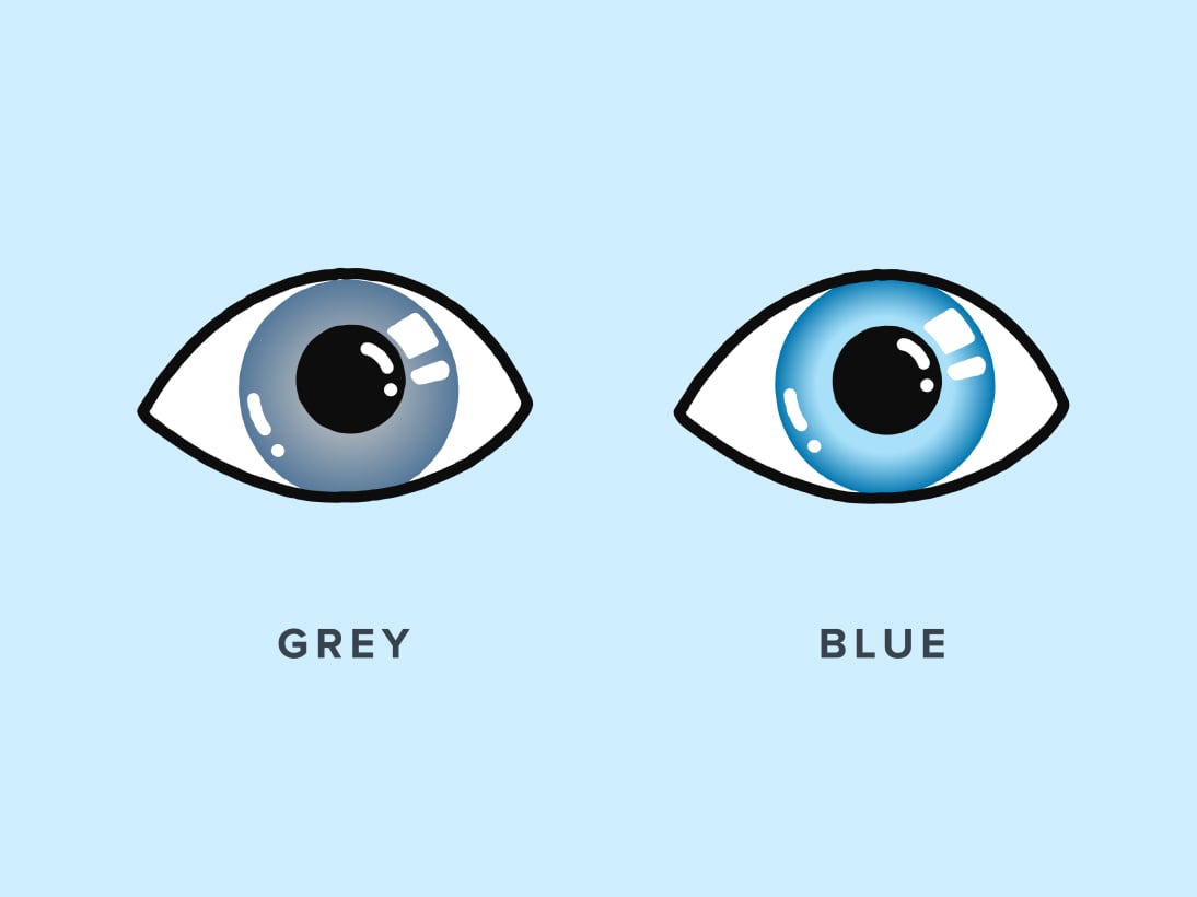 gray eyes